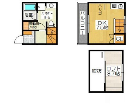 豊田本町駅 徒歩7分 1-2階の物件間取画像